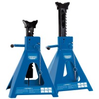 Draper Expert Pneumatic Rise Ratcheting Axle Stands, 10 Tonne (Pair) - 01815