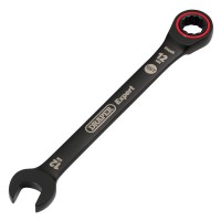 Draper Expert HI-TORQ Metric Ratchet Combination Spanner, 12mm, Black - 03883