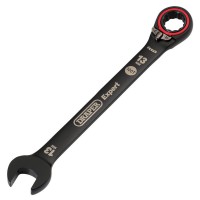 Draper Expert HI-TORQ Metric Reversible Ratchet Combination Spanner, 13mm, Black - 03903