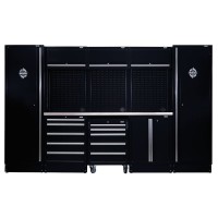 BUNKER Modular Storage Combo with Stainless Steel Worktop (16 Piece) - 04402