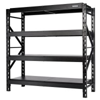 BUNKER 4 Tier Racking with All-Steel Shelving, 1600mm - 24222