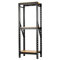 BUNKER 3 Tier Racking with Hardwood Shelving, 750mm - 27794