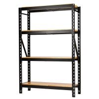 BUNKER 4 Tier Racking with Hardwood Shelving, 1500mm - 27976