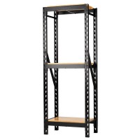 BUNKER 3 Tier Racking with Hardwood Shelving, 750mm - 32465