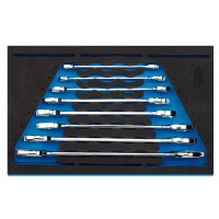 Draper Expert Open Ended Spanner Set in 1/4 Drawer EVA Insert Tray (8 Piece) - 63524