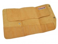 Faithfull 10 Pocket Leather Tool Roll 48 x 27cm