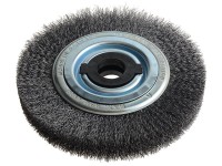 Lessmann Wheel Brush 200mm dia x 35-40 width x 80 bore - Steel Wire 0.30 + Adaptors Sets 4/1