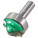 Trend C203x1/2TC CraftPro Guided Classic Decor Router Cutter 6.3/10.3mm Radius x 1/2 Shank