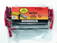 BONDHUS BTX50M T-Handle Ball End Hex Driver Set - 5 pcs - 4mm-10mm, 13148