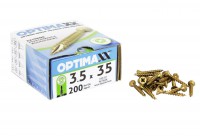 Optimaxx Extreme Performance Woodscrew 3.5mm x 35mm - POZI - Box of 200