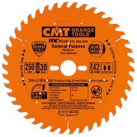 CMT ITK Plus Rip / Crosscut Saw Blade - 168mm dia x 1.8 kerf x 20 bore Z28 15 ATB+8 SHEAR