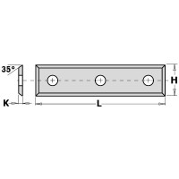 CMT 10pk Standard Indexable Knives 50mm x 12 x 1.7 - K1920 - 790.503.00