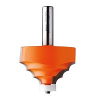 CMT Solid surface decorative edge profile router bit - 8mm radius x 1/2 shank