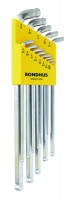 BONDHUS SDBLX13BXL Brite Guard Stubby Double Ball End Hex Key Set - 13 pcs - 0.050\"-3/8\", 77037