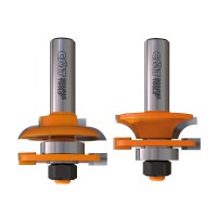 CMT Rail & Stile router bit set - 44.4 dia x 1/2 shank, profile no. B