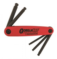 BONDHUS BPT BF5M Gorilla Grip Ball End Hex Key Fold Up Set - 5 pcs - 5mm-10mm, 12897