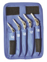 BONDHUS SP5-IC-19 Hex Pro Pivot Head Wrench Torx Set - 5 pcs - T15-T30, 00019