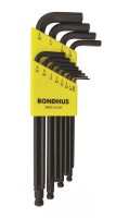 BONDHUS BLX12 Ball End Hex Allen Key Set - 12 pcs - 0.050\"-5/16\", 10936