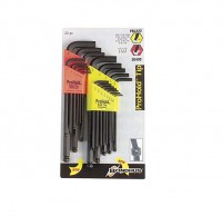 BONDHUS PBLX22 Double Pack ProHold Ball End Hex Allen Key Set - 22 pcs - 0.050\"-3/8\" + 1.5mm-10mm, 20499