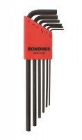 BONDHUS HLX6M Hex Allen Key Set - 6 pcs - 1.5mm-5mm, 12146