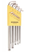 BONDHUS SBLX13B Stubby Brite Guard Ball End Hex Allen Key Set - 13pcs - 0.050\"-3/8\", 16737