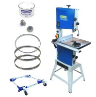 Charnwood Super Bundle B300PD: 12″ Bandsaw, Wheel Kit, 3 Spare Blades, Scroll Guide System & Machine Wax