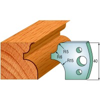 CMT SPINDLE MOULDER CUTTERS - Knives and Limiters 40mm - profile 011