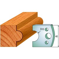 CMT SPINDLE MOULDER CUTTERS - Knives and Limiters 40mm - profile 015