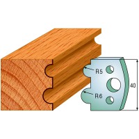 CMT SPINDLE MOULDER CUTTERS - Knives and Limiters 40mm - profile 030