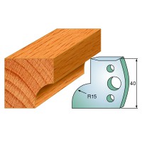 CMT SPINDLE MOULDER CUTTERS - Knives and Limiters 40mm - profile 057