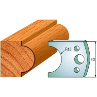 CMT SPINDLE MOULDER CUTTERS - Knives and Limiters 40mm - profile 066