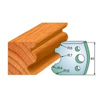 CMT SPINDLE MOULDER CUTTERS - Knives and Limiters 40mm - profile 088