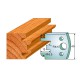 CMT SPINDLE MOULDER CUTTERS - Knives 40mm - profile 096 Knives Only (690.096)