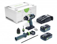 Festool 576774 Cordless Percussion Drill QUADRIVE TPC 18/4 5,2/4I-Plus-SCA