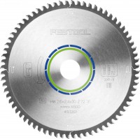 Festool 493201 Saw Blade ALUMINIUM / PLASTICS HW 210 dia x 2.4 kerf x 30 bore TF72