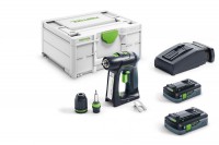 Festool 576436 Cordless Drill C 18 HPC 4,0 I-Plus