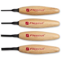 Flexcut 4 Piece Deep U Gouge Micro Carving Tool Set - MT500