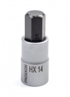 Proxxon 1/2\" Drive Socket with Hex Bit - 14mm x 55mm - 23482