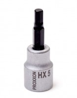 Proxxon 3/8\" Drive Socket with Hex Bit - 5mm x 50mm - 23576