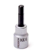 Proxxon 3/8\" Drive Socket with Hex Bit - 6mm x 50mm - 23578