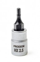 Proxxon 1/4\" Drive Socket with Hex Bit - 2.5mm - 23746