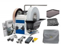 Tormek T-8 Wetstone Grinder Tormek T8 Sharpening System, Cover, Rubber Mat & Base Package