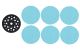 Trend Professional Mesh Sanding Disc with Pad Saver, 125mm Diameter, 6 x Mixed Grits - AB/125/M7/P
