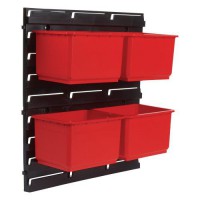 Trend MS/P/RACK/4 Pro Storage Wall Rack with 4 x Large Bins