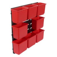 Trend MS/P/RACK/8 Pro Storage Wall Rack with 8 x Medium Bins