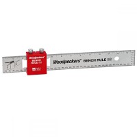 Woodpeckers Bench Rule Stainless Steel - 12\" Imperial + Metric - WBR-SS-12-C-24